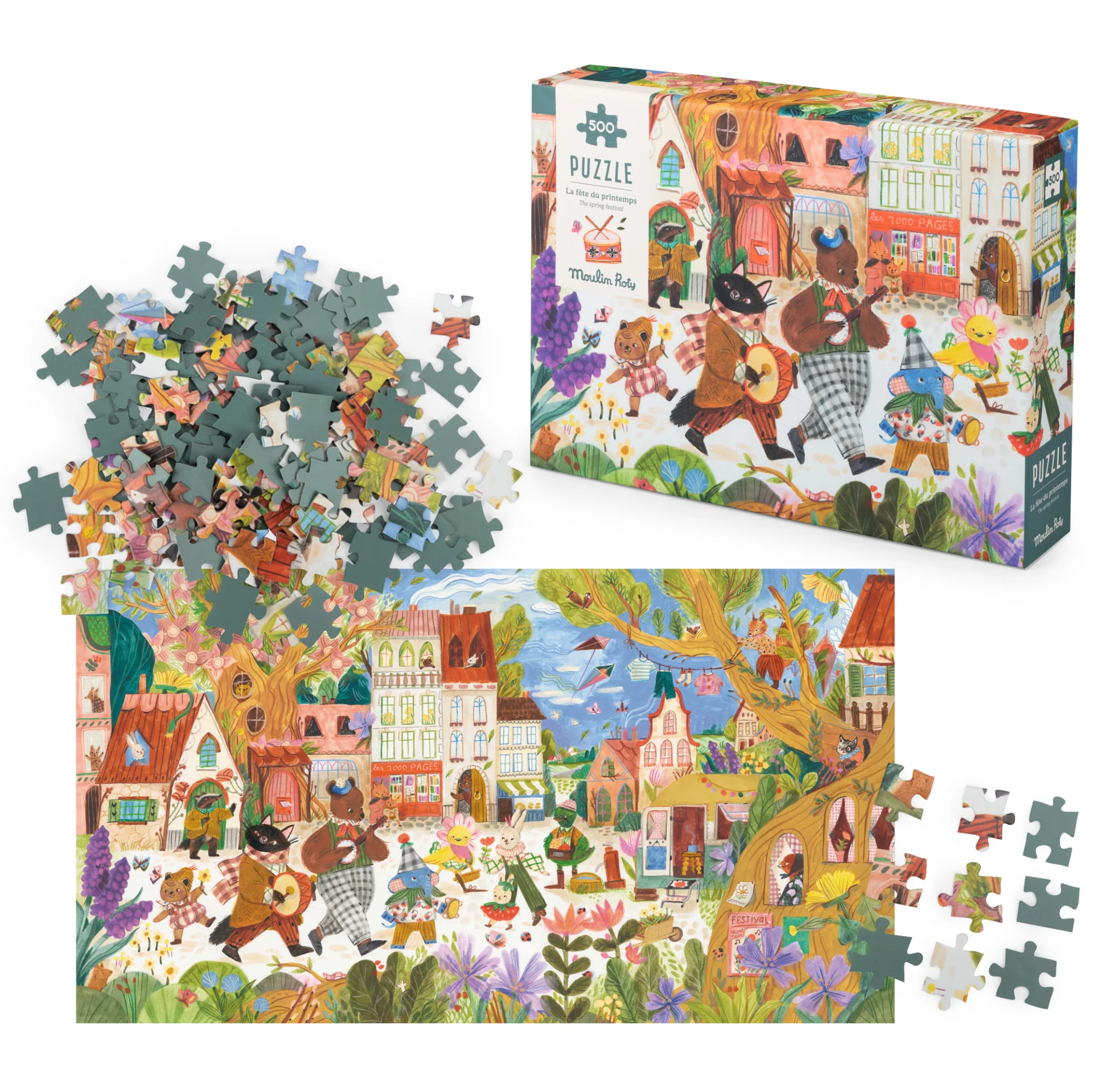 Puzzle la fête du Printemps (500 pièces) Les Minouchkas