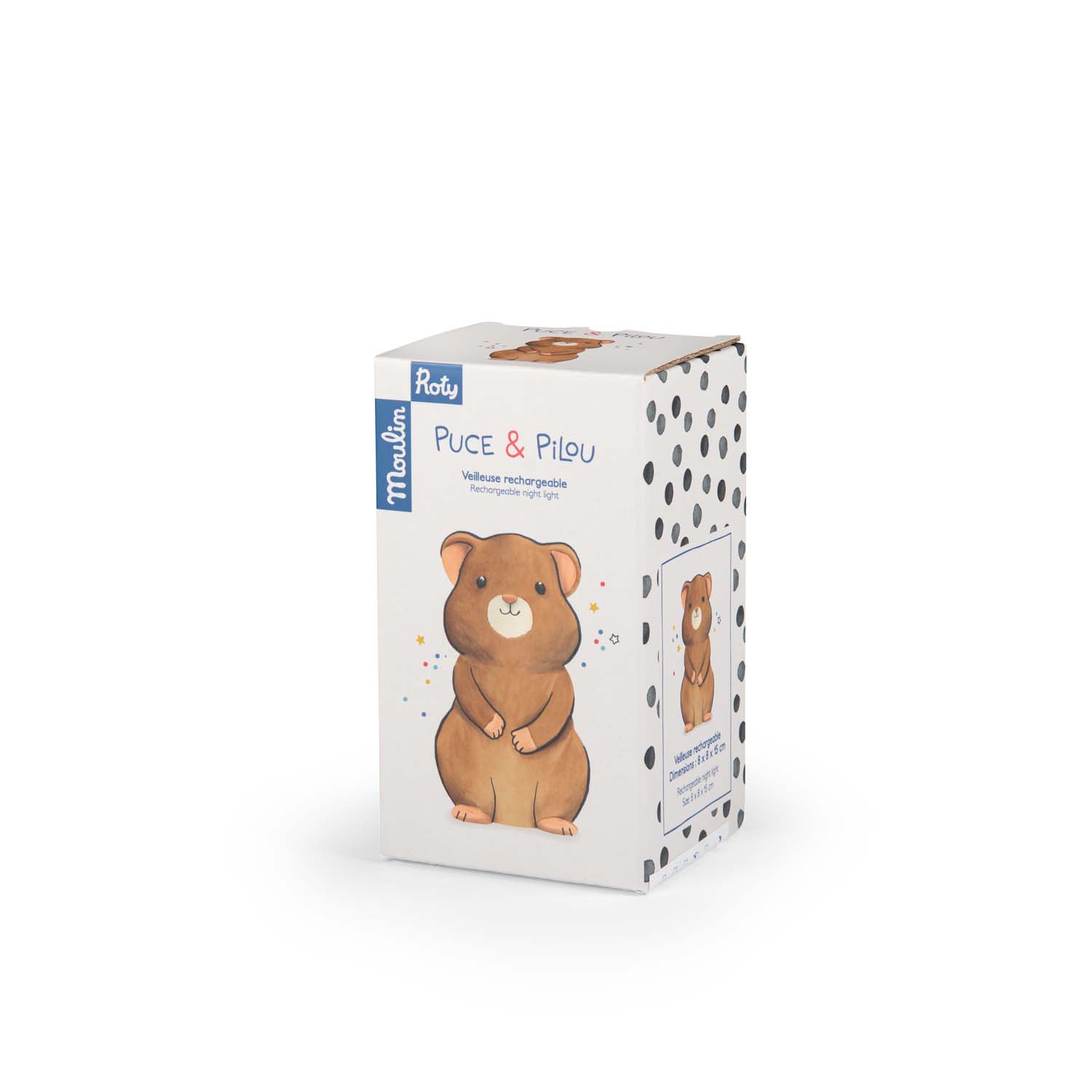 Hamster night light (USB) Puce & Pilou