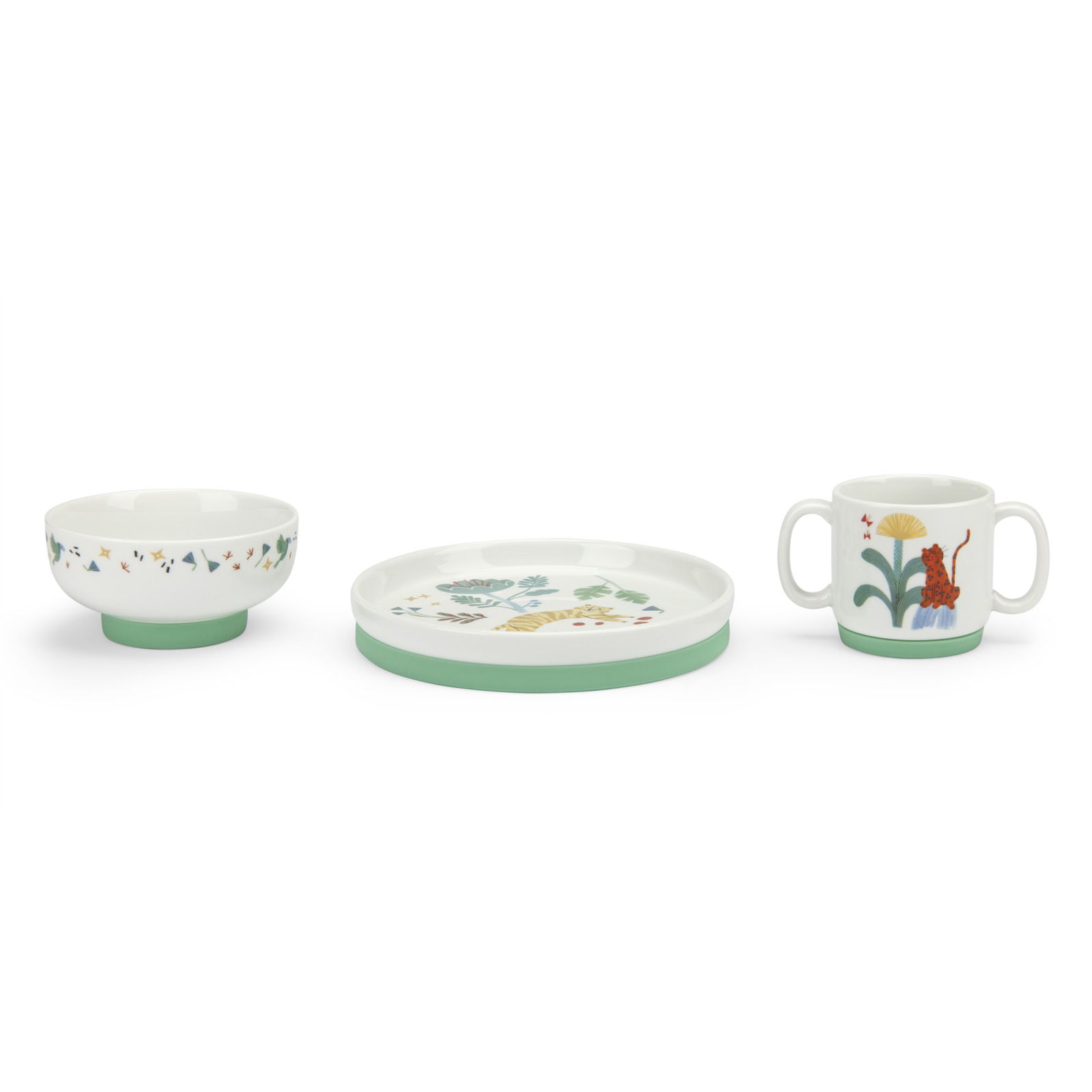 Porcelain dish set La forêt Mawa