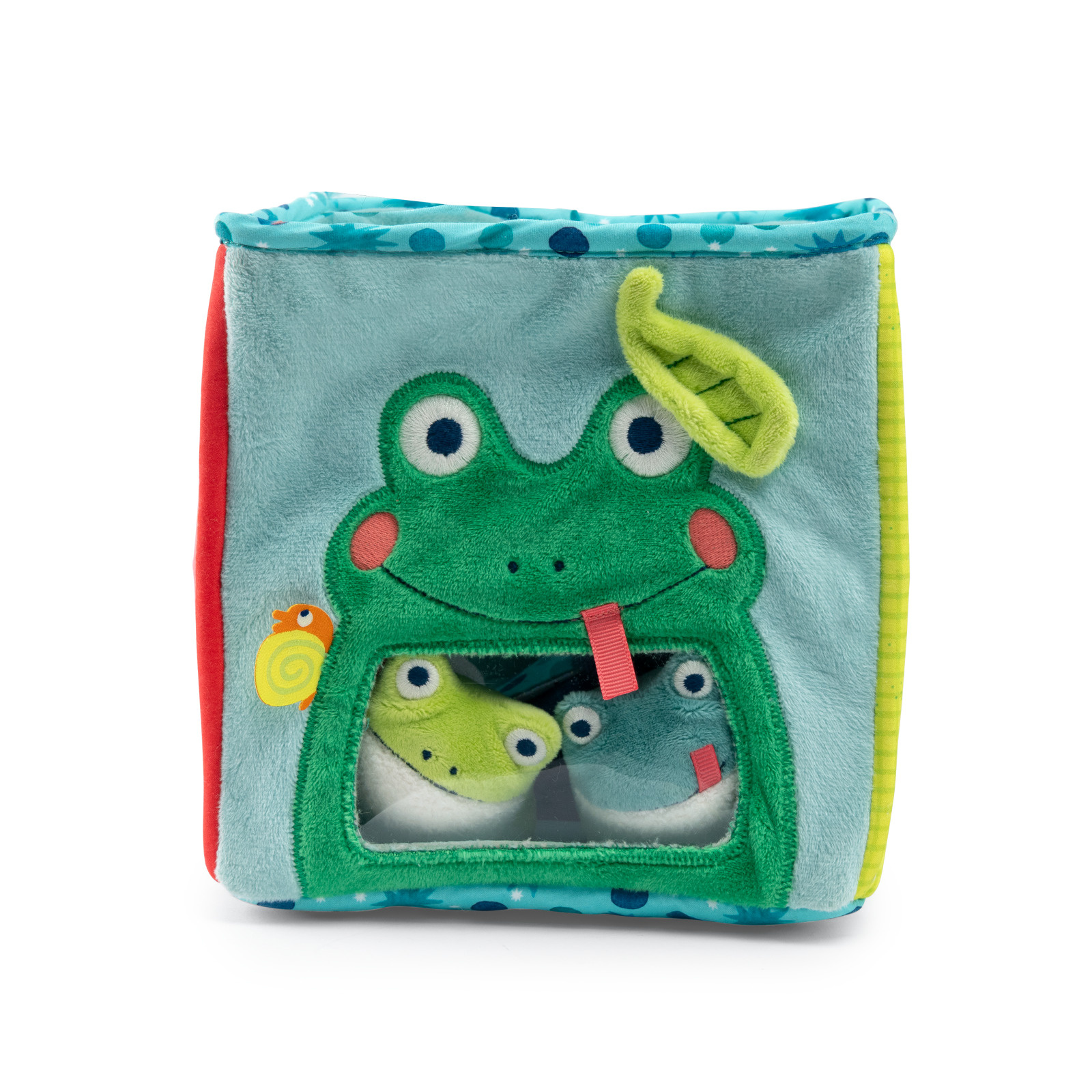 Large soft activity cube La mare aux grenouilles