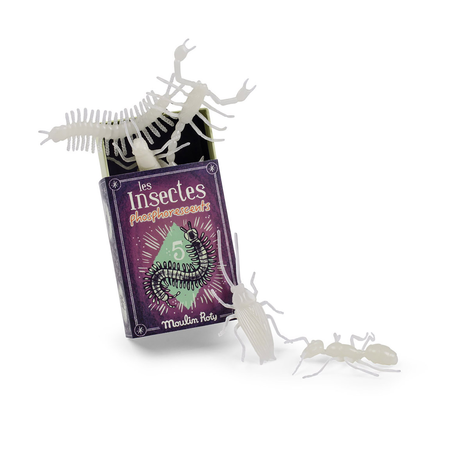 5 glow-in-the-dark insects Les Petites Merveilles /9