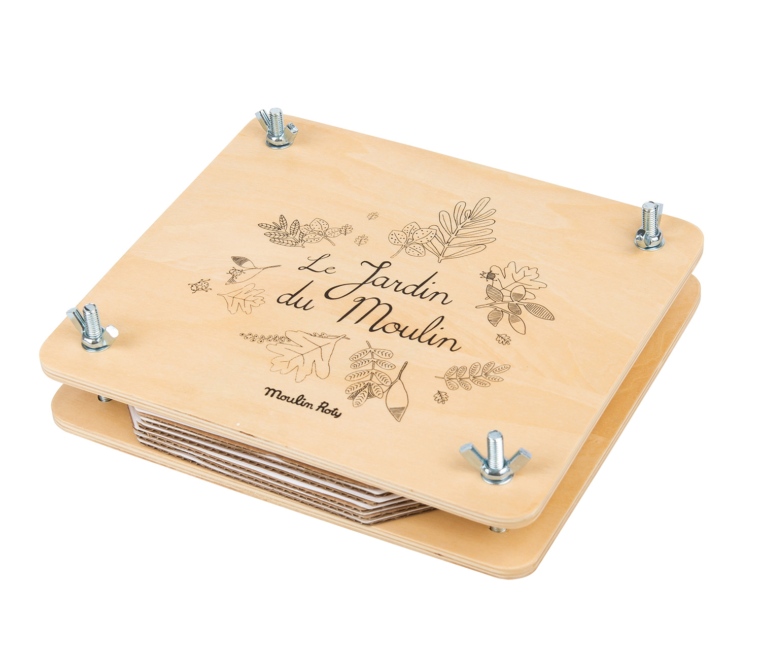 EN - Flower press Le jardin du moulin (English)