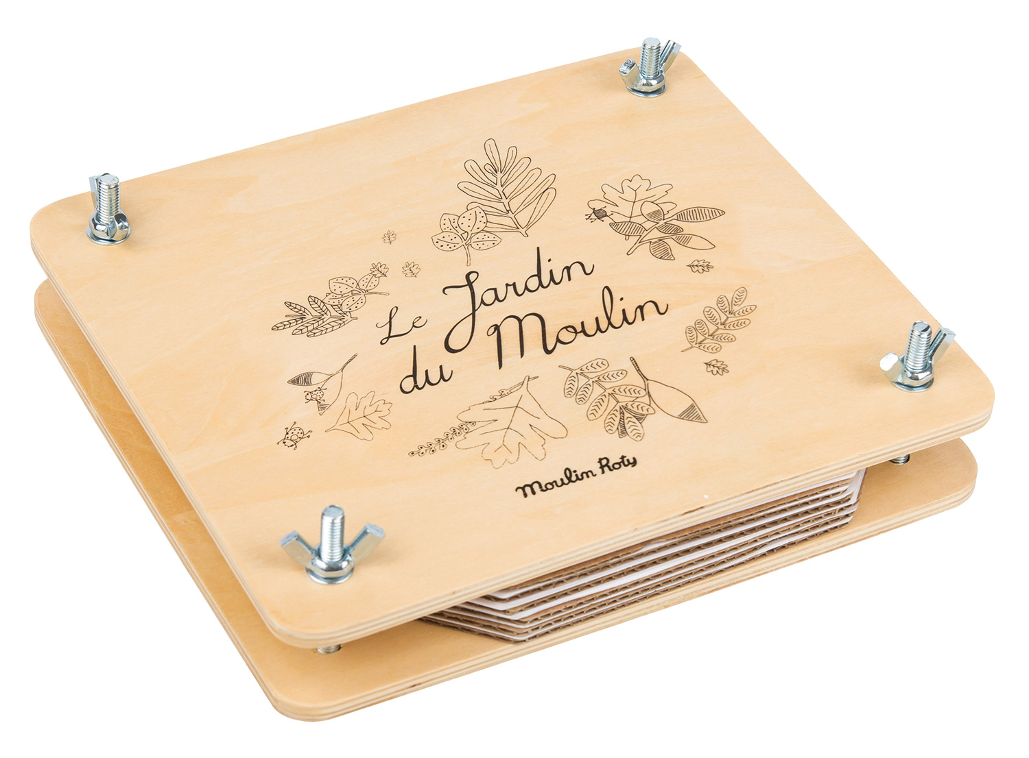 EN - Flower press Le jardin du moulin (English)
