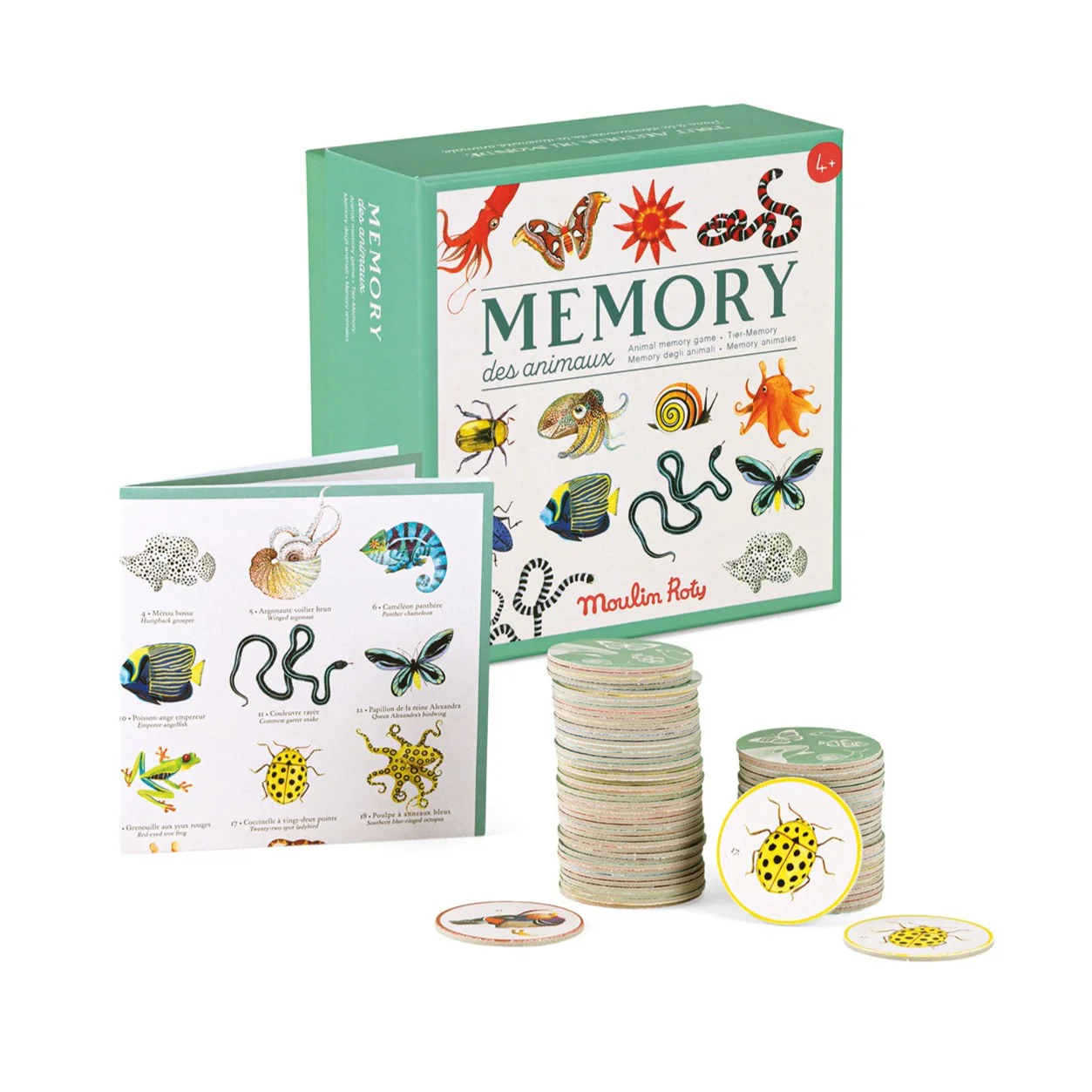 Animal memory game Tout autour du monde