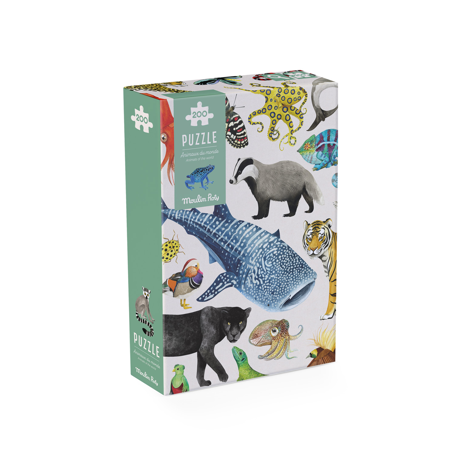 Animals of the world puzzle (200 pcs)