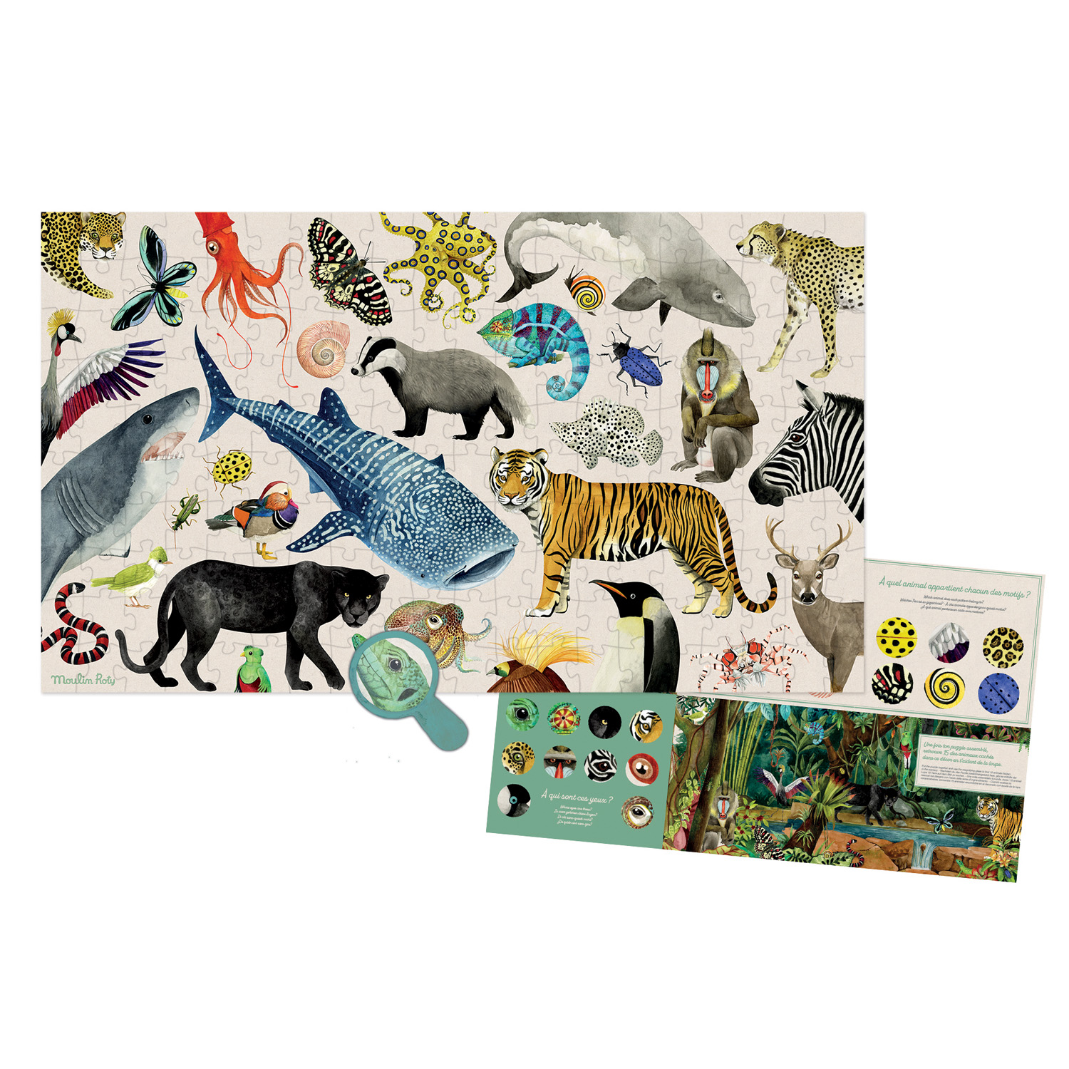 Animals of the world puzzle (200 pcs)