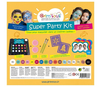 Face paint - 17 colours - super party kit