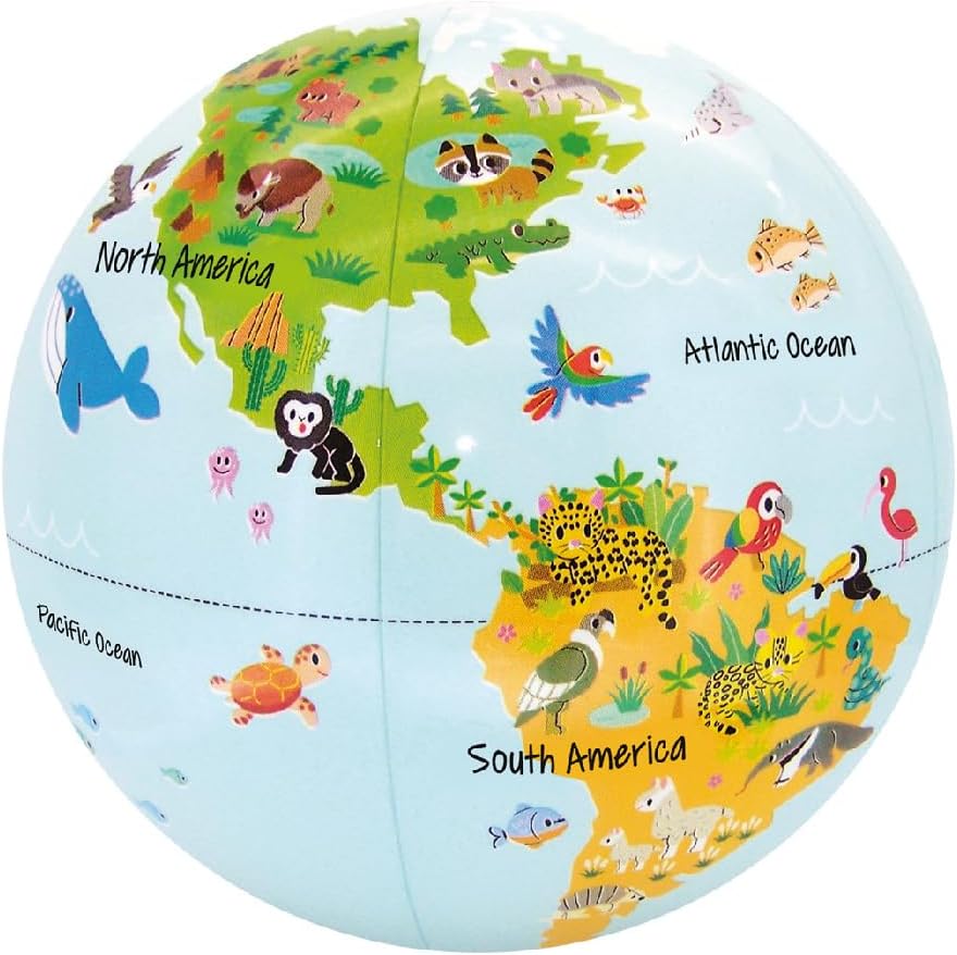 My Inflatable Globe 30cm - Lil' animals
