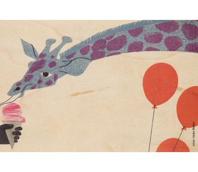 kort: kids giraffe