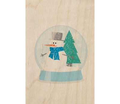 Kort: Snowglobes snowman