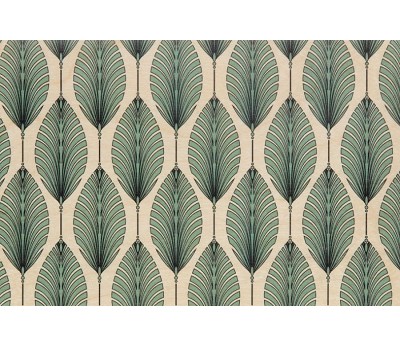 kort: art deco leaves