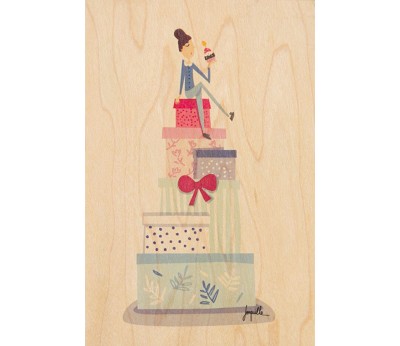 kort: wishes birthday cake
