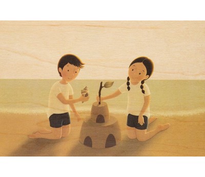 kort: kids sandcastle