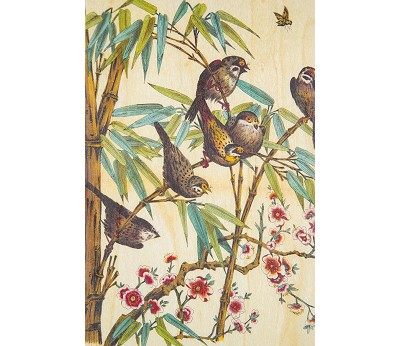 kort: bnf ornements birds on a branch