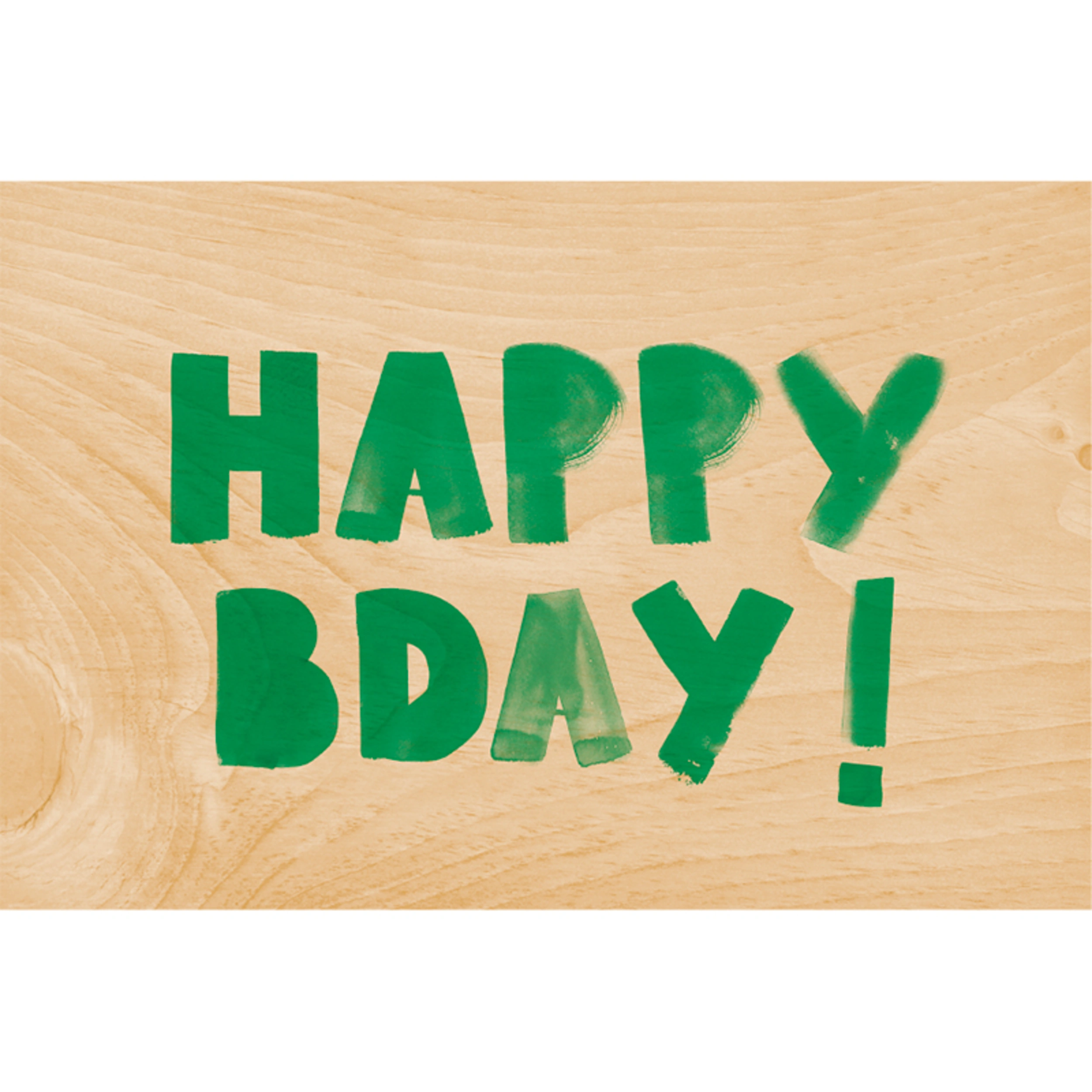 kort:  hbday green