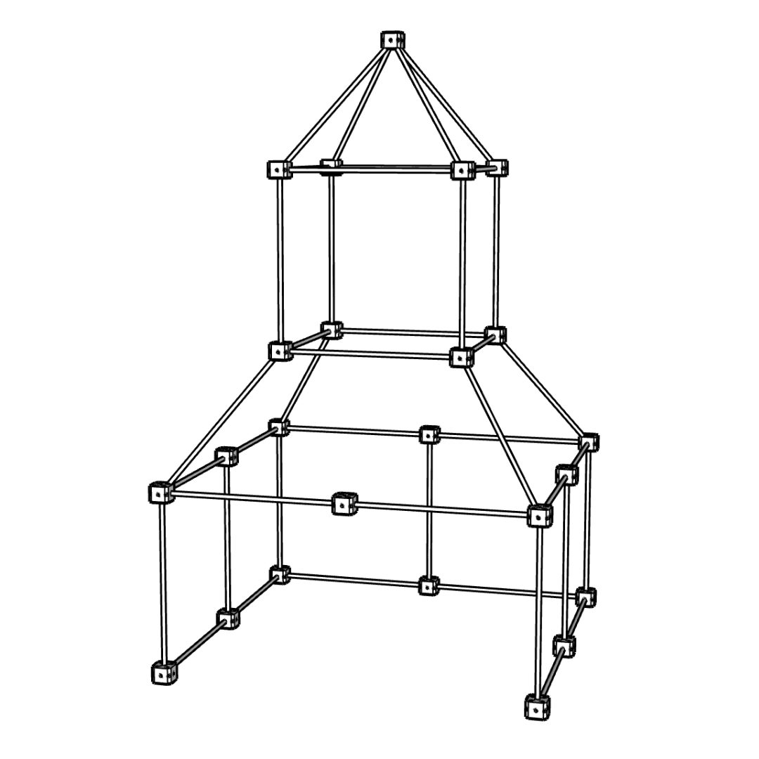 1001 PlayHuts - 72 pieces set