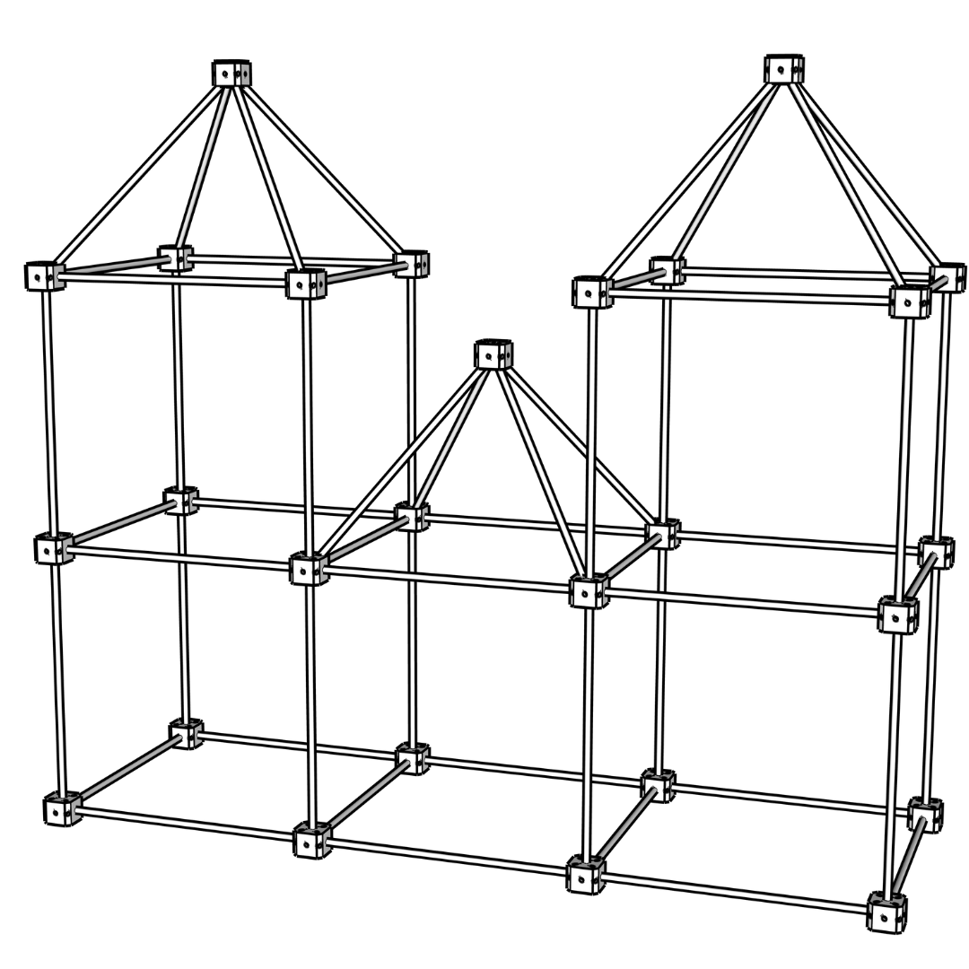 1001 PlayHuts - 111 pieces set
