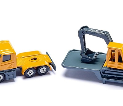 Siku Low Loader With Excavator