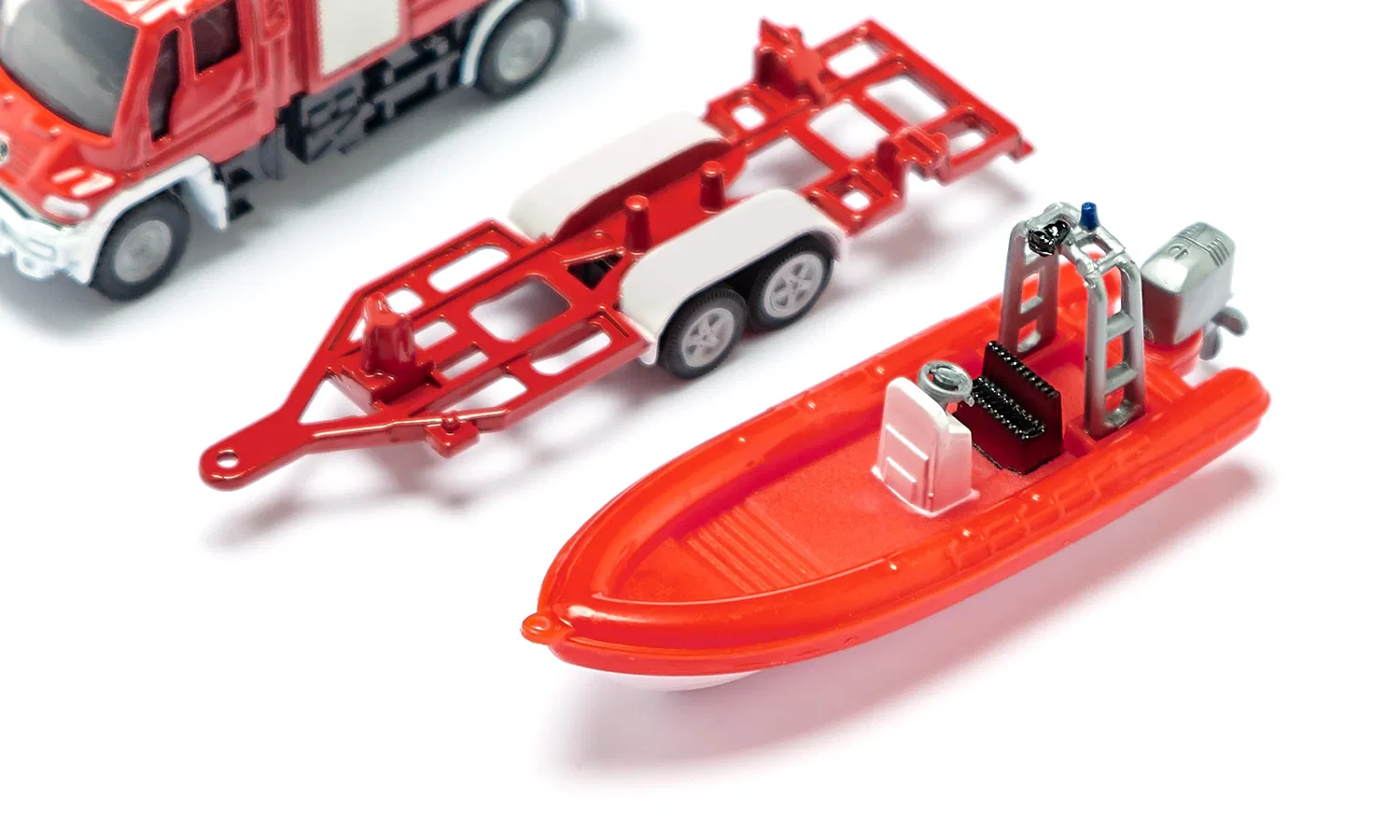 Siku Unimog Fire Engine With Boat