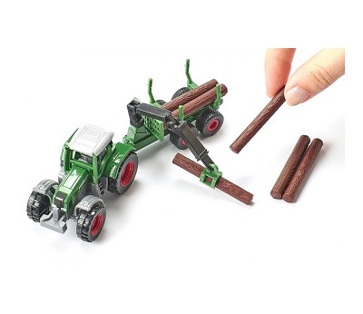 Siku Tractor W Forestry Trailer