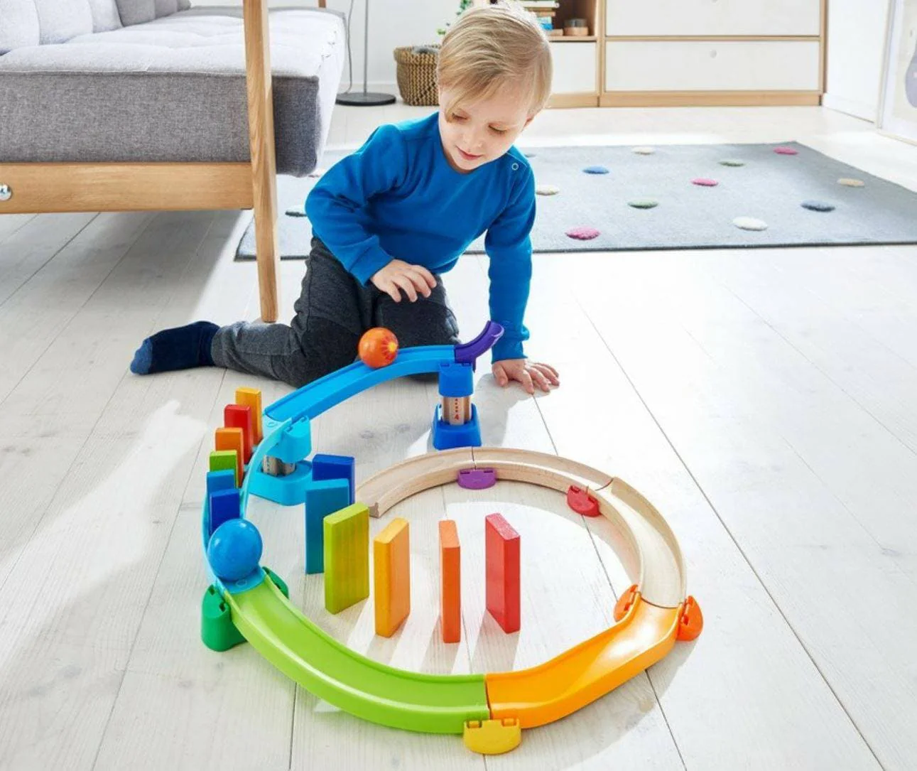 Kullerbü – Ball Track Kringel Domino