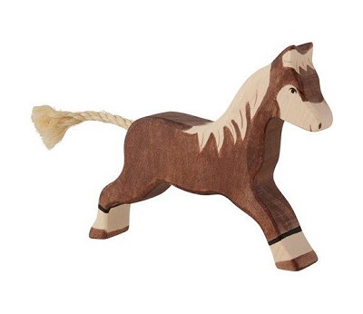 Horse. running. dark brown