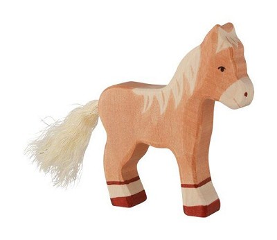 Foal. standing. light brown