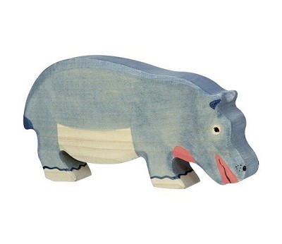 Hippopotamus. feeding