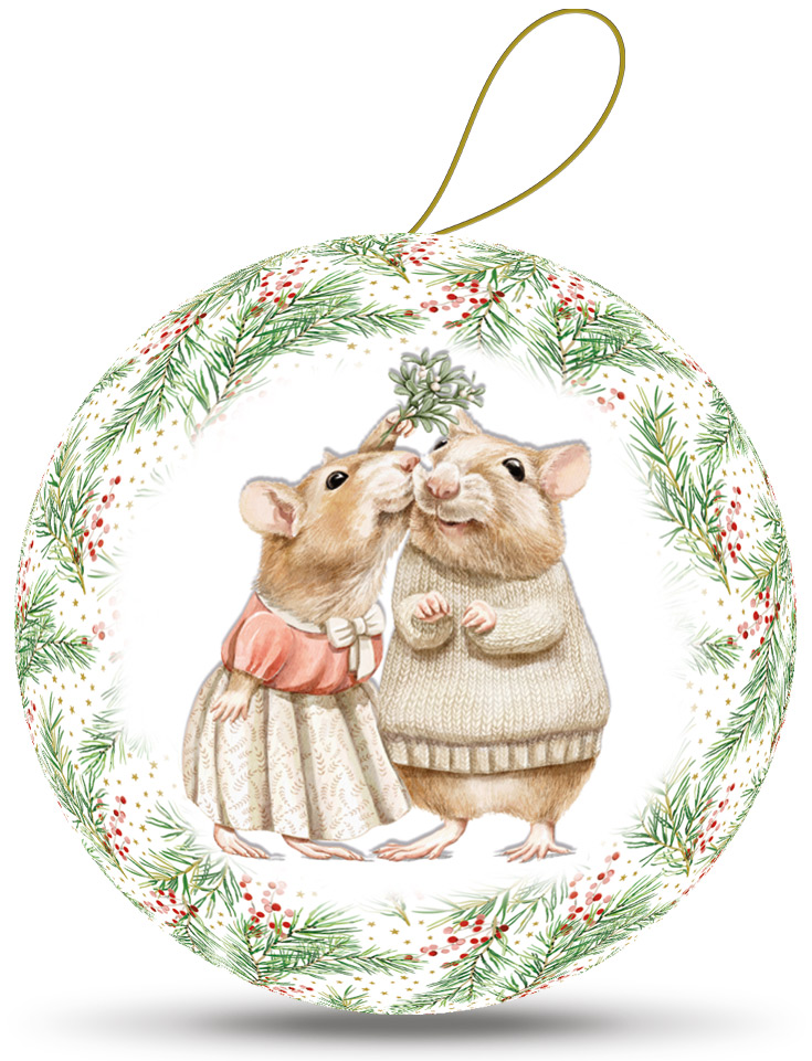 Julekule, Under the Mistletoe 10 cm
