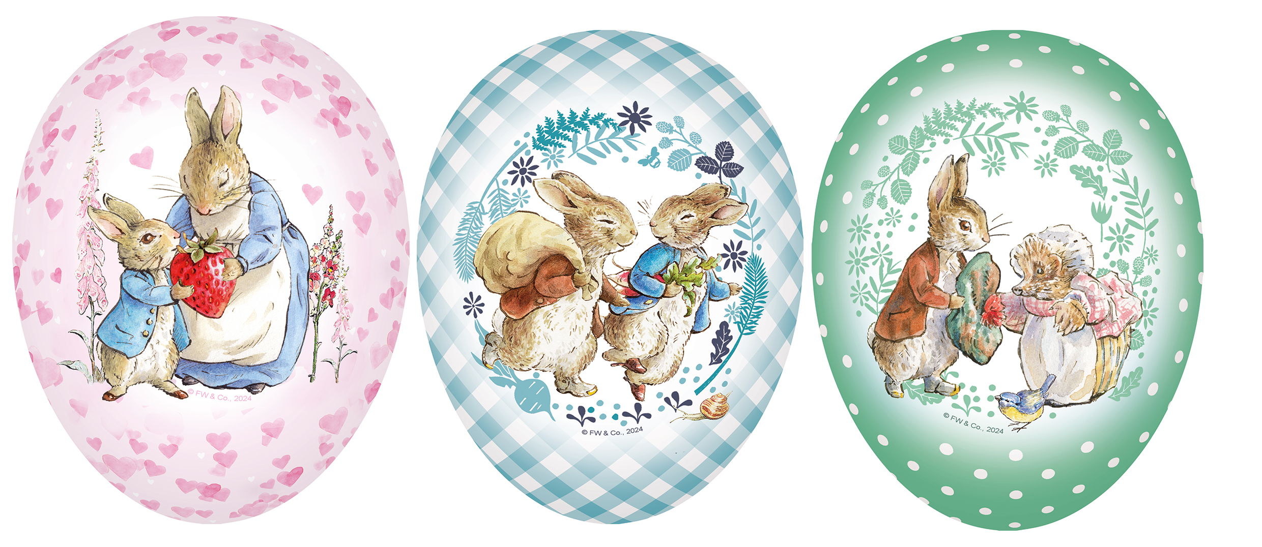 Påskeegg.   Peter Rabbit & Friends - 15 cm