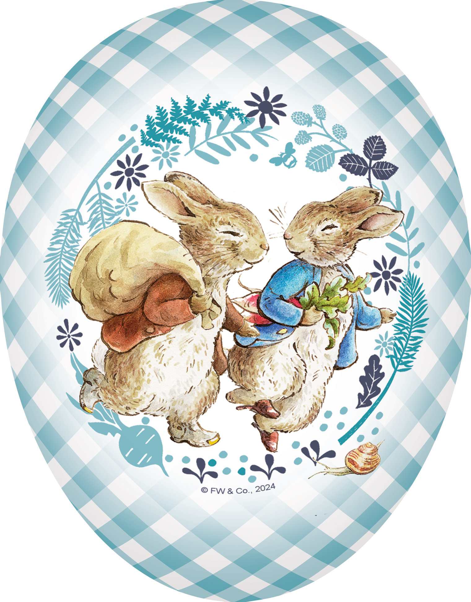 Påskeegg.   Peter Rabbit & Friends - 15 cm
