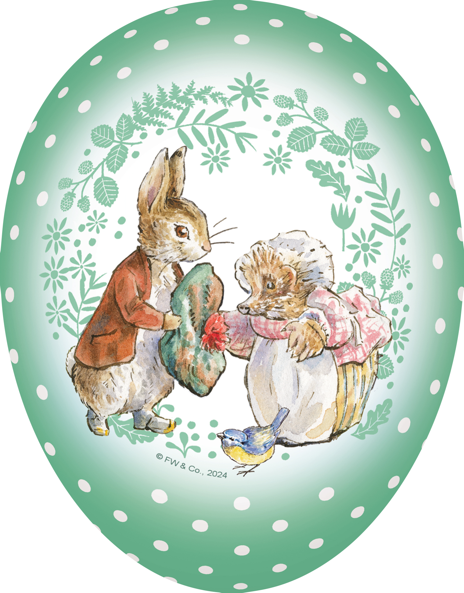 Påskeegg.   Peter Rabbit & Friends - 15 cm