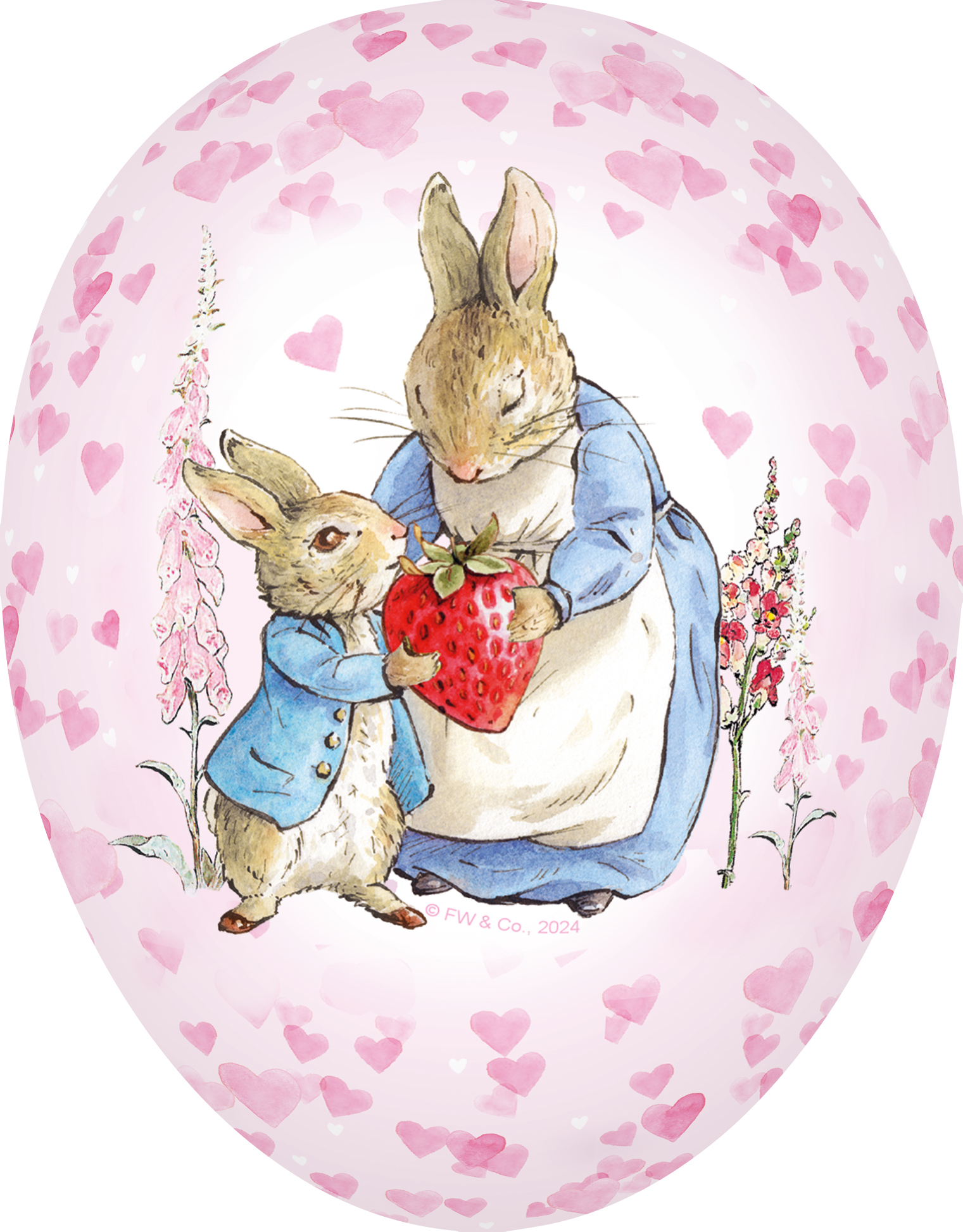 Påskeegg.   Peter Rabbit & Friends - 15 cm