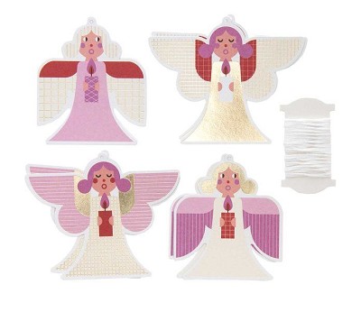 PAPER TAG. XMAS. ANGEL FSC MIX 8 PCS
