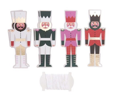 PAPER TAG. XMAS. NUTCR FSC MIX 8 PCS