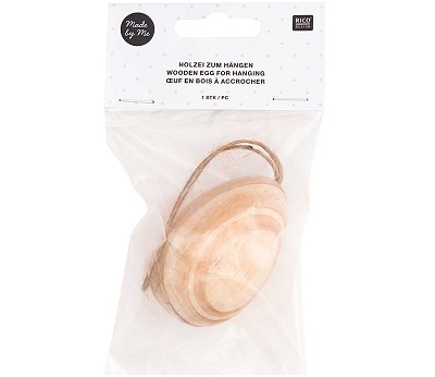 wooden egg for hanging. large
