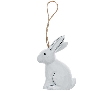 Wooden Tag Rabbit L.White