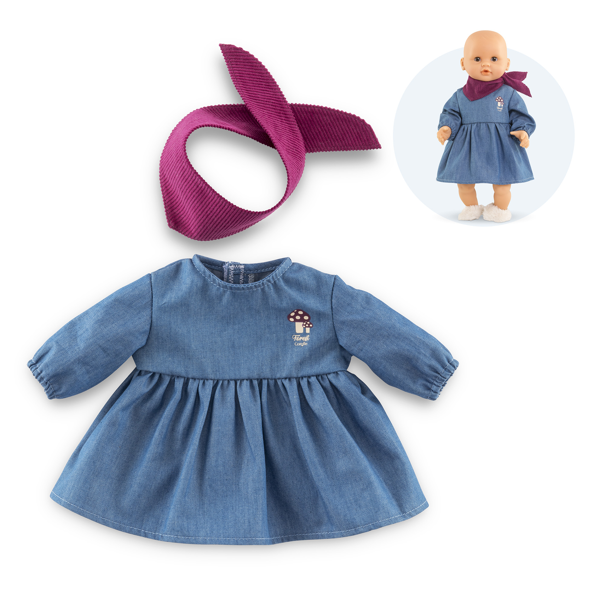 Cor.MPP 12" Dress LS+scarf-LE 30 cm