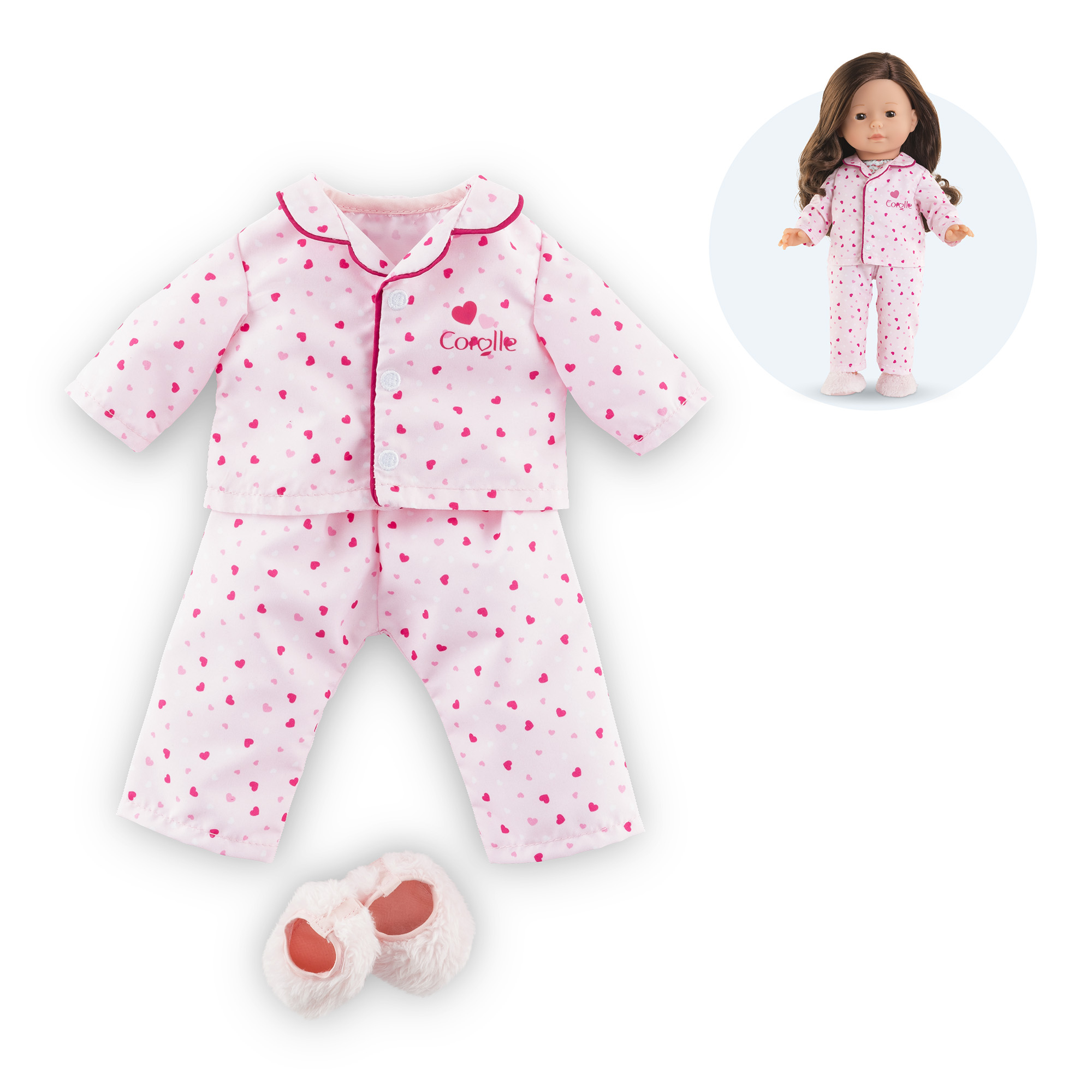 Cor.MC Pajamas 2 pieces + slippers 36 cm