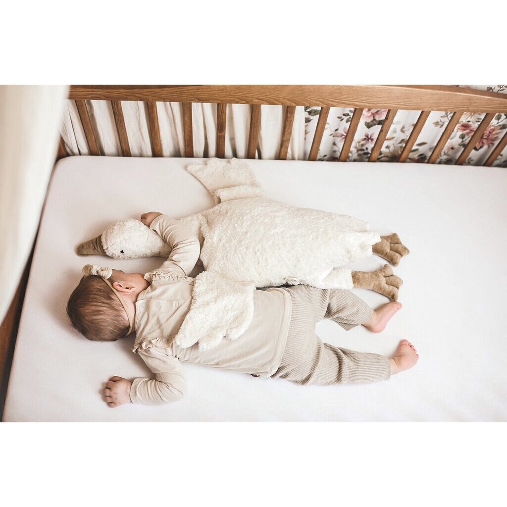Cuddly animal Goose large | white