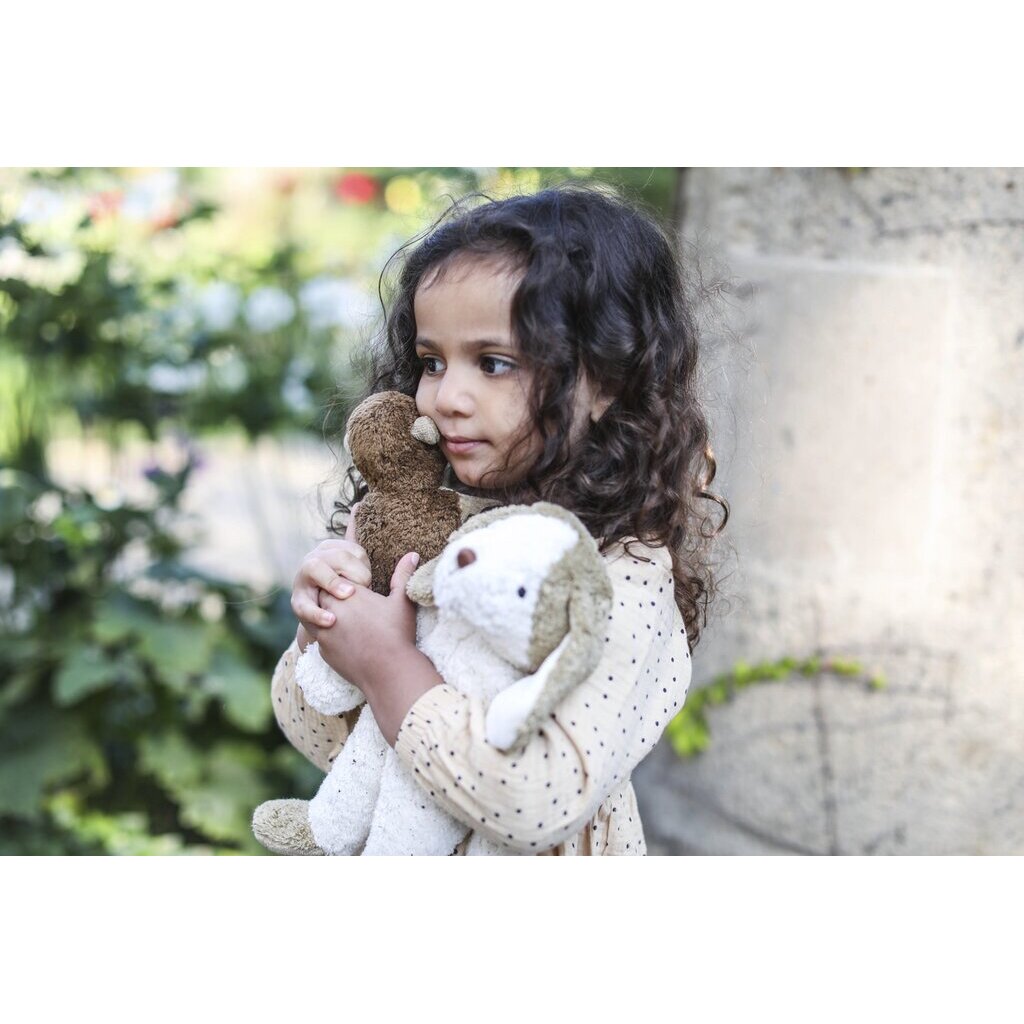 Floppy animal Dog, small| white & beige