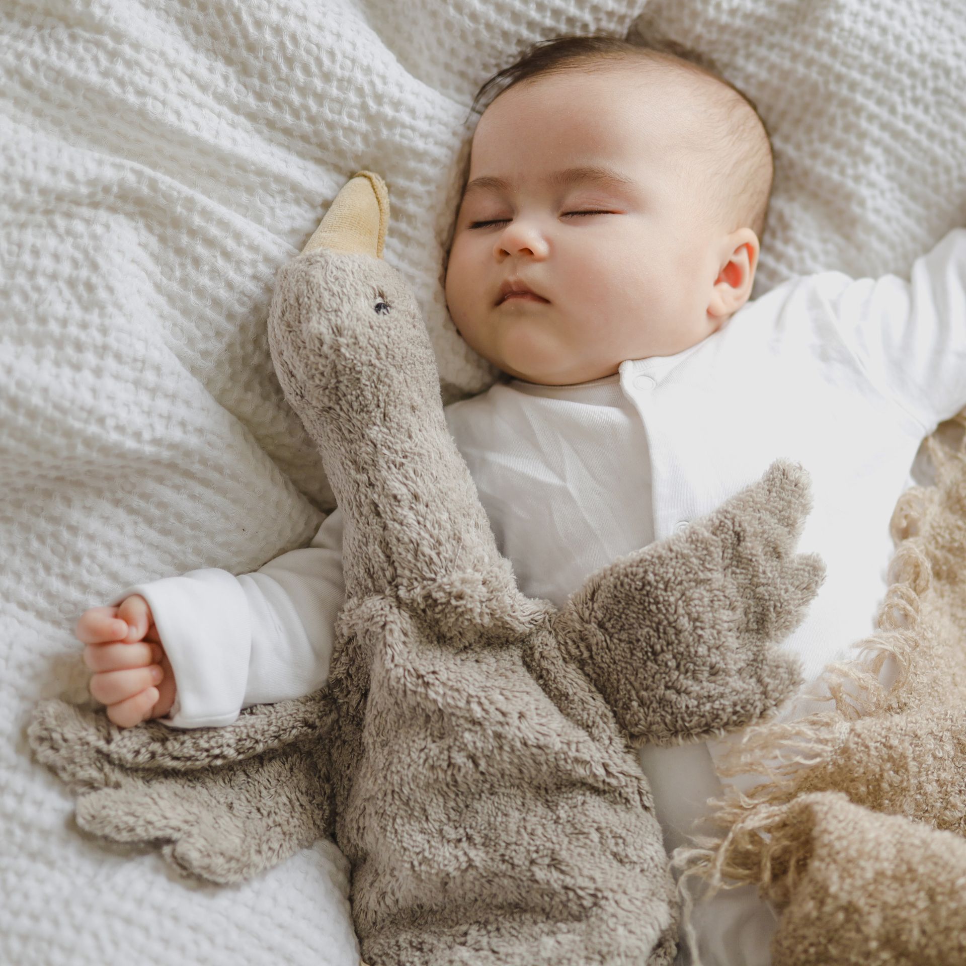 Cuddly animal Goose small | grey