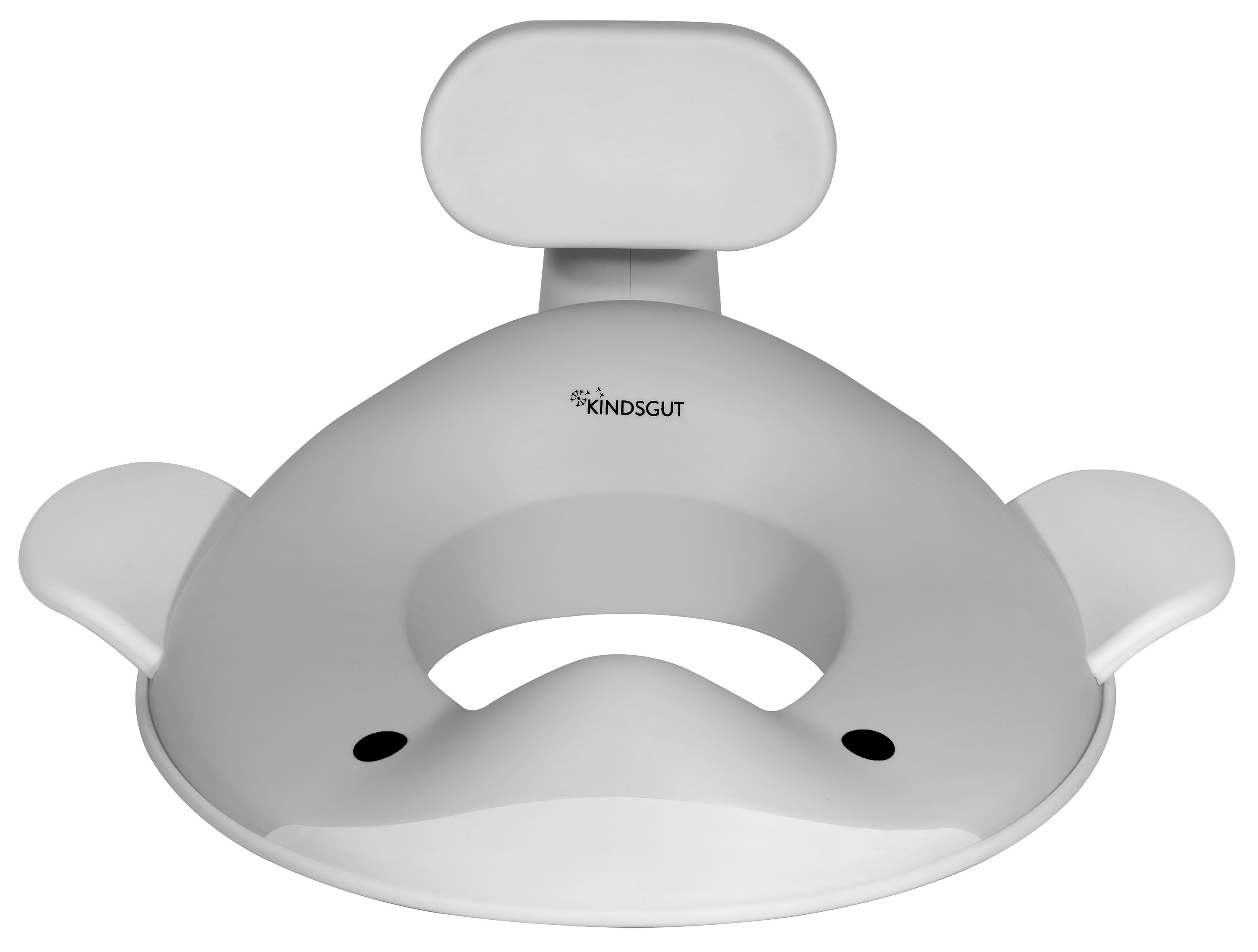 Kindsgut toilet seat whale, light grey