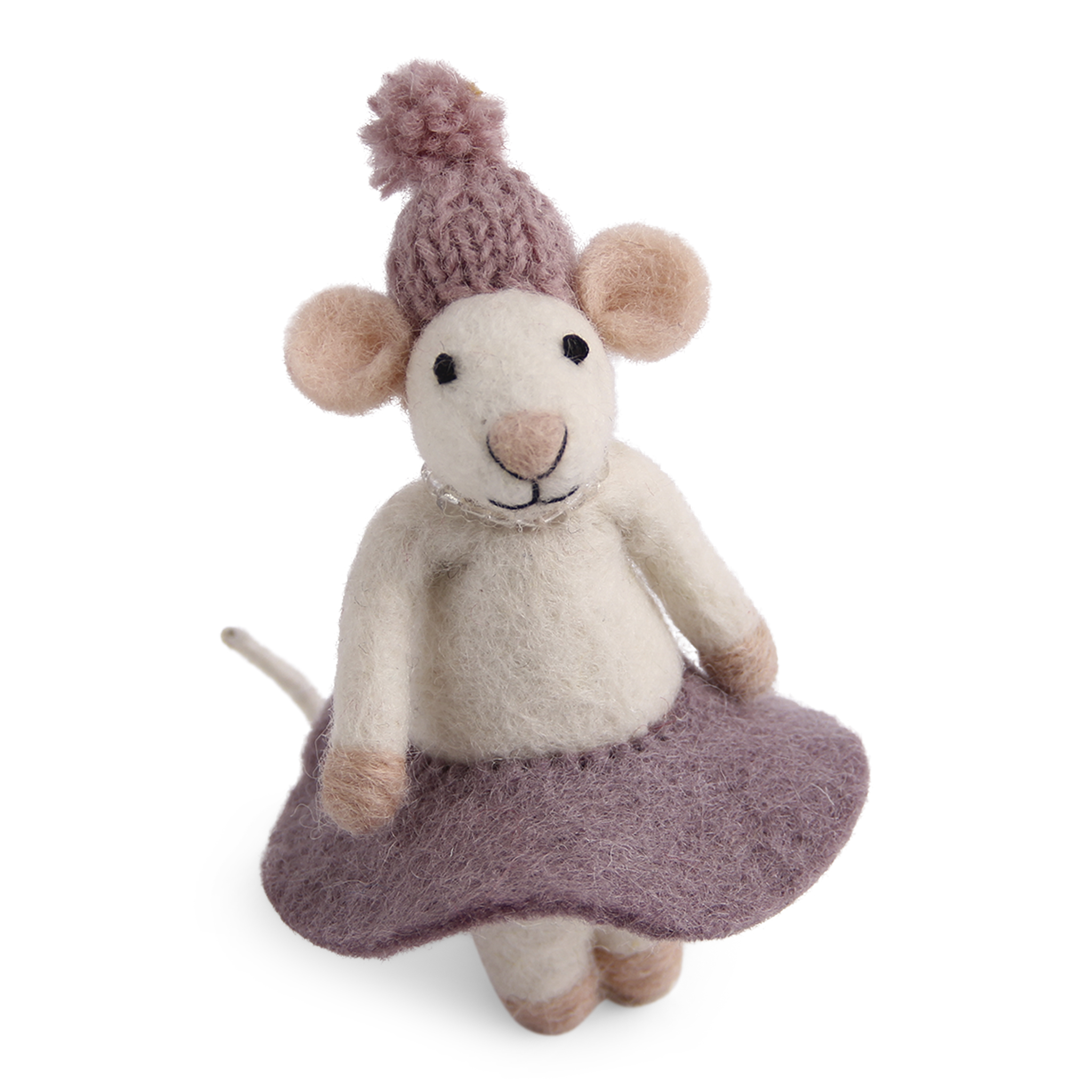White Mouse with Purple Dress - AW25