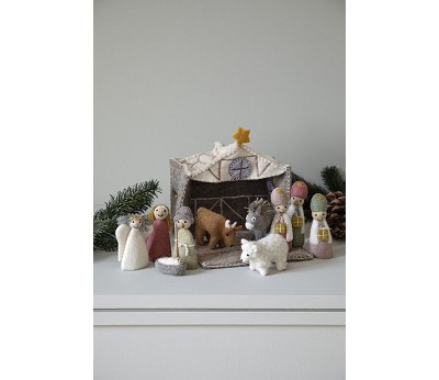 Nativity Play set including Dolls + Stuffed Animals - AW24