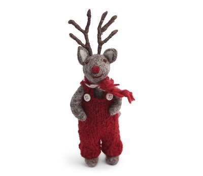 Small Grey Rudolf with Red Pants - AW24