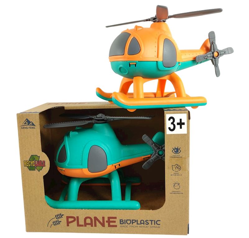 Bioplastic Helikopter 18 cm