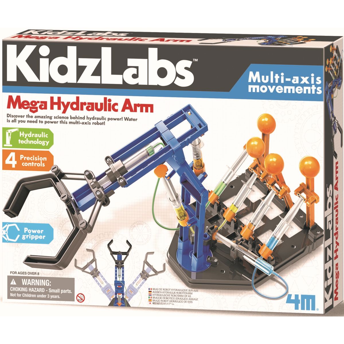 Aktivitetspakke Mega Hydraulic Arm Kidz Labs 4M 00-03427