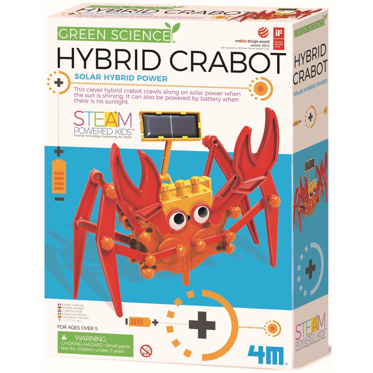 Aktivitetspakke. Hybrid Crabot Gree Science. 4M