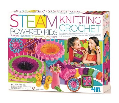 Aktivitetspakke. Knitting&Crochet deluxe S.T.E.A.M. 4M